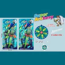 Лук і стріли арт. 0776-9 (60шт/2) 2види, мішень, короб. 29,7*63,3см