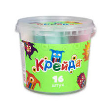 Крейда Велика кругла - 16 штук Strateg різнокольорова (50103)