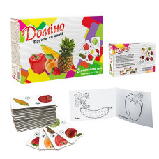 Доміно 30764 (укр) "Фрукти та овочі" в кор-ці 17,5-11,8-5,6 см
