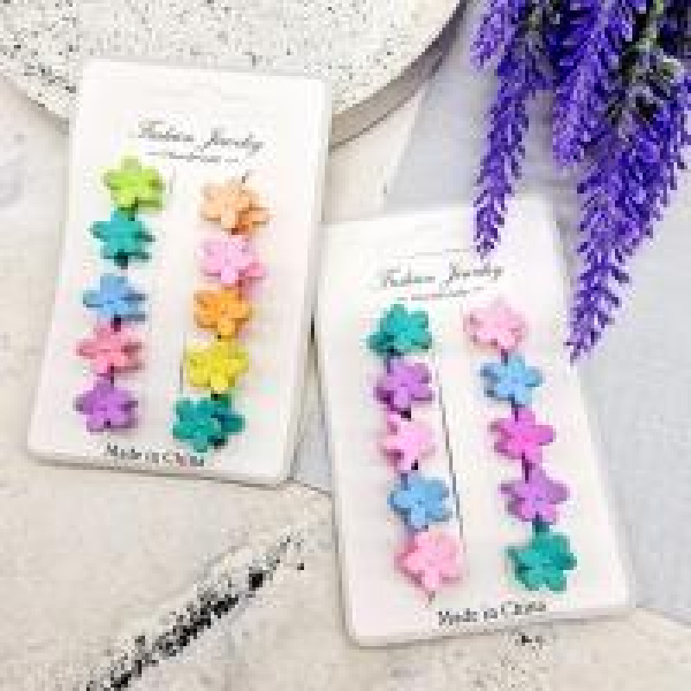 Крабик для волосся матовий ромашка 1 см (12x10 шт) Л-2199