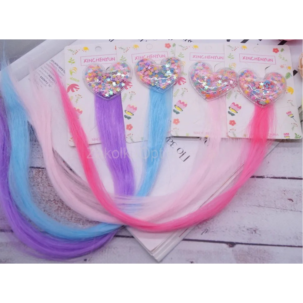 Пасма фосфорні, заколка зайчика 38 см (12 шт) ВС-21-126(BT-3299)