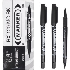 Маркер 2-х сторонній чорний RX-120 (94309)