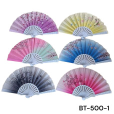 Віяло різнокольорові 23см (уп.12) BT500-1