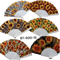 Віяло різнокольорові 23см (уп.12) BT500-15