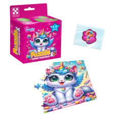 Гра розвиваюча пазли із сюрпризом "Котик-єдиноріжка" VT8030-07(укр)