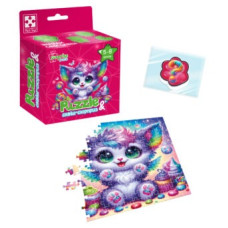 Гра розвиваюча пазли із сюрпризом "Кольорове кошеня" VT8030-12(укр)