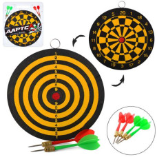 Дартс MS 4220 (24шт) 12 дюймів, дротики з голкою 4шт, двосторонній,в слюді, 32-36-2см