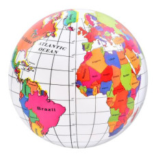 М'яч дитячий MS 0477-1 (120шт) глобус, малюнок, ПВХ, 80г, 1колір, в пакеті