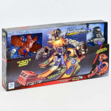Гоночний автотрек 2 в 1 "Битва з роботом і драконом"