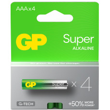 Батарейка GP Super Alkaline 1,5V (LR3) лужна 24A21-SB4 блістер 4 шт в упаковці