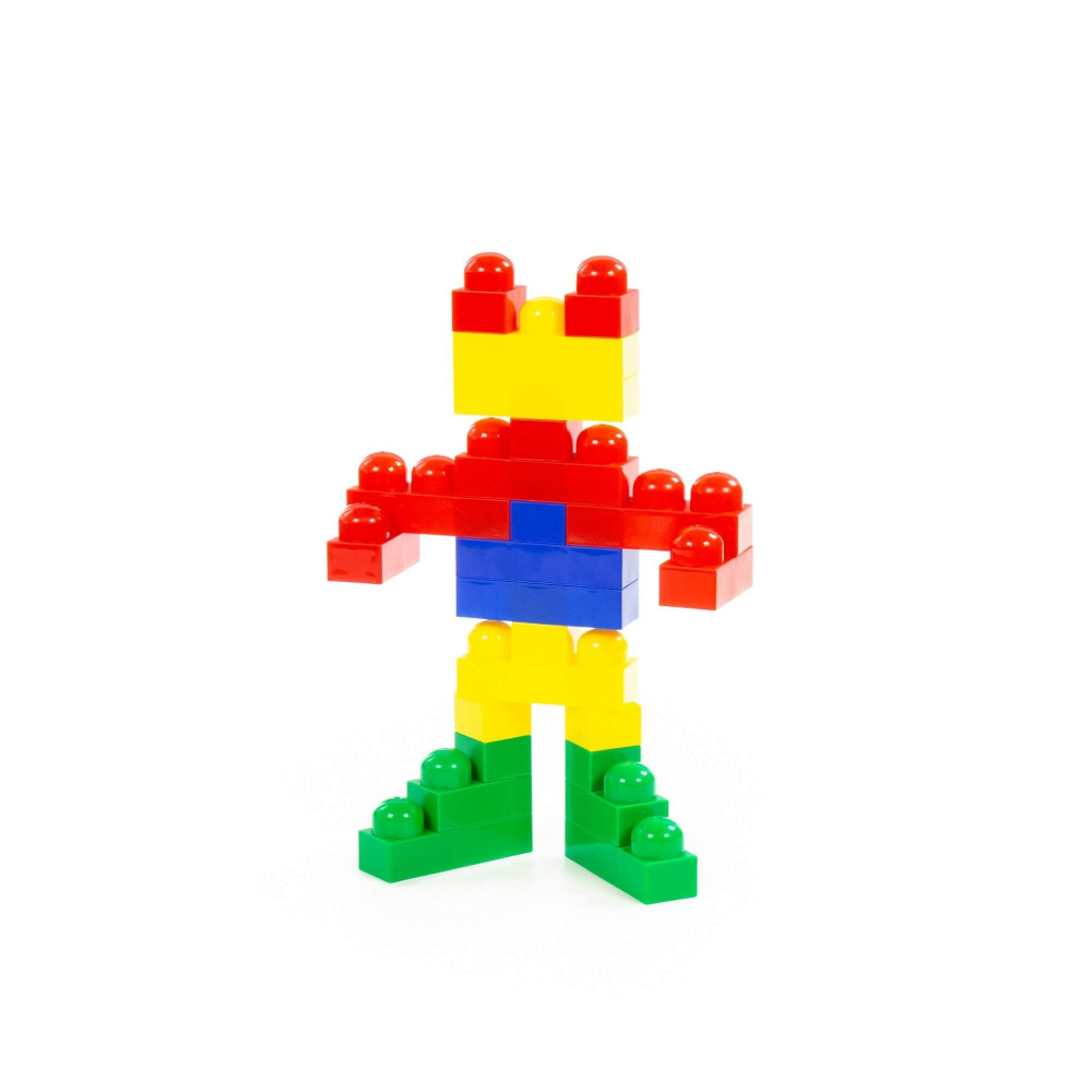 Конструктор "Юніор" 54 елементи у контейнері