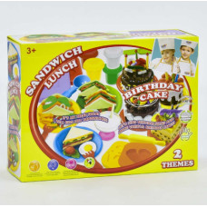 Тісто для ліпки 8328 (12) "Сендвіч-Ланч", 10 баночок тіста, аксесуари, ковпак, в коробці 40*13*30см