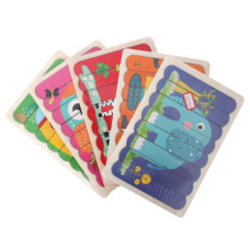 Дерев'яні пазли С 48703 "Тварини", 5 видів, пазли-палички, двосторонні, в плівці
