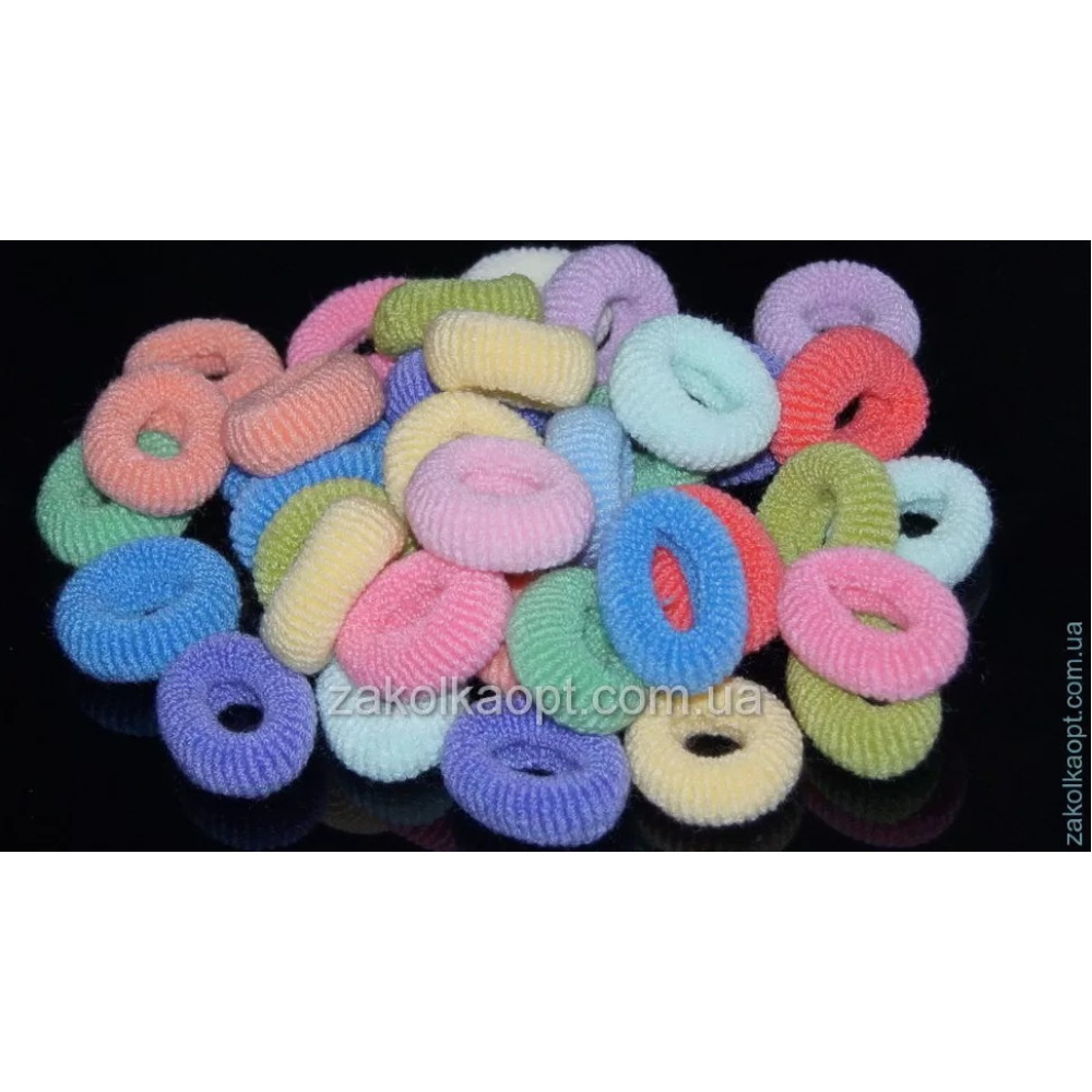 Гумка для волосся калуш світло-пастельна рівна 1524