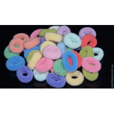 Гумка для волосся калуш світло-пастельна рівна 1524