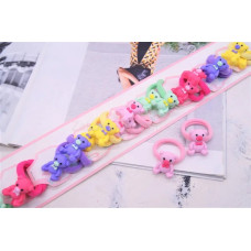 Гумка для волосся мікрофібра дитяча, мишка 2 см. 33-3.6-18