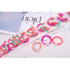 Гумка для волосся тонка, дитяча з перлами 3 см RD22-10