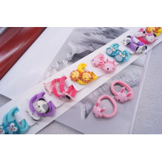 Гумка мікрофібра звірятка  2 см PD18-35