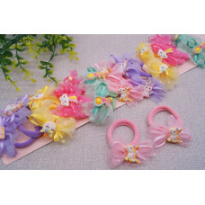 Гумка мікрофібра шифон асорті стрічка 5,5 см, РД17-86