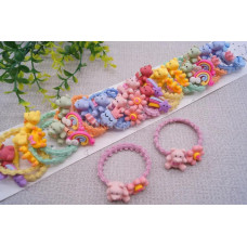 Гумка тонка джгутик ведмедик 4,5 см, РД18-52