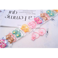 Гумка тонка для волосся, звірята матові 3 см Р23-55-1