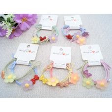 Гумка тонка кольорова Квіточка Бантик 5 см