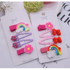 Заколка-хлопавка веселка квіточки 5.5 см 4-7.2-18