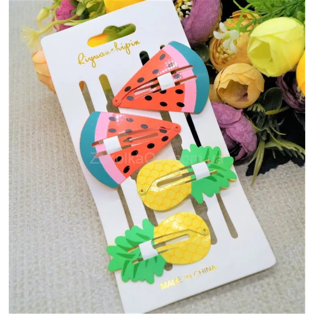 Заколка-хлопавка фрукти 5 см ТИК16-2