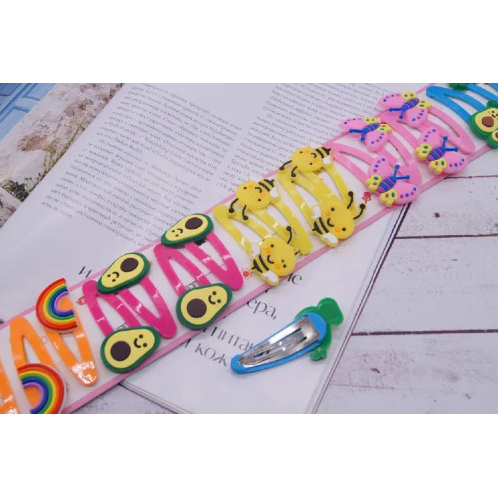 Заколка-хлопушка асорті 5.5 см 6-3.9-18