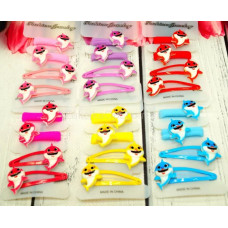 Набір кольоровий 2 резиночки + 2 заколки рибки 1-64-18