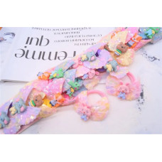 Резинка для волосся мікрофібра, крильця + звірятка 4 см Р23-10-1