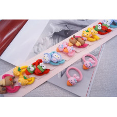 Резинка мікрофібра звірятка вазончик 2,5 см, РД19-35