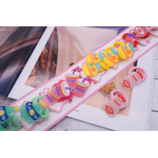 Резинка мікрофібра пляшечка асорті 3 см 33-3.6-18