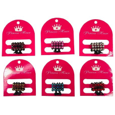 Шпилька крабик в стразах