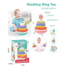 Пірамідка 608-98, 2 кольори, звук, неваляшка, в коробці