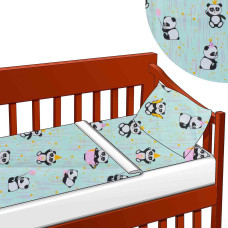 Комплект змінний 3 предмета на гумці "Свято у панди", КПБ-1 34263, колір зелений, ТМ "Бебі-Текс"