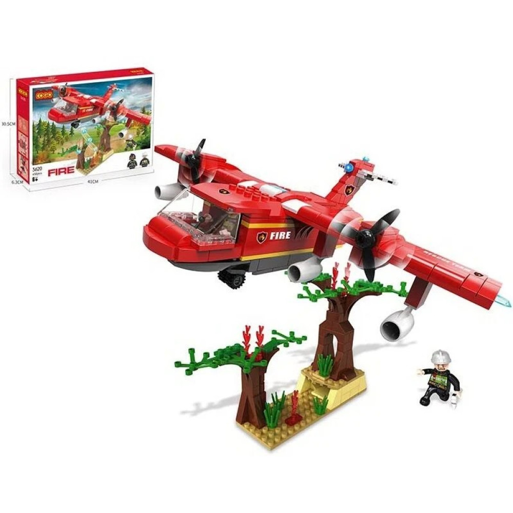 Конструктор 3620 "Пожежний літак", 430 деталей, у коробці