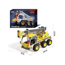 Конструктор 816 B-437 "Будівельний кран", 520 деталей, металевий, в коробці