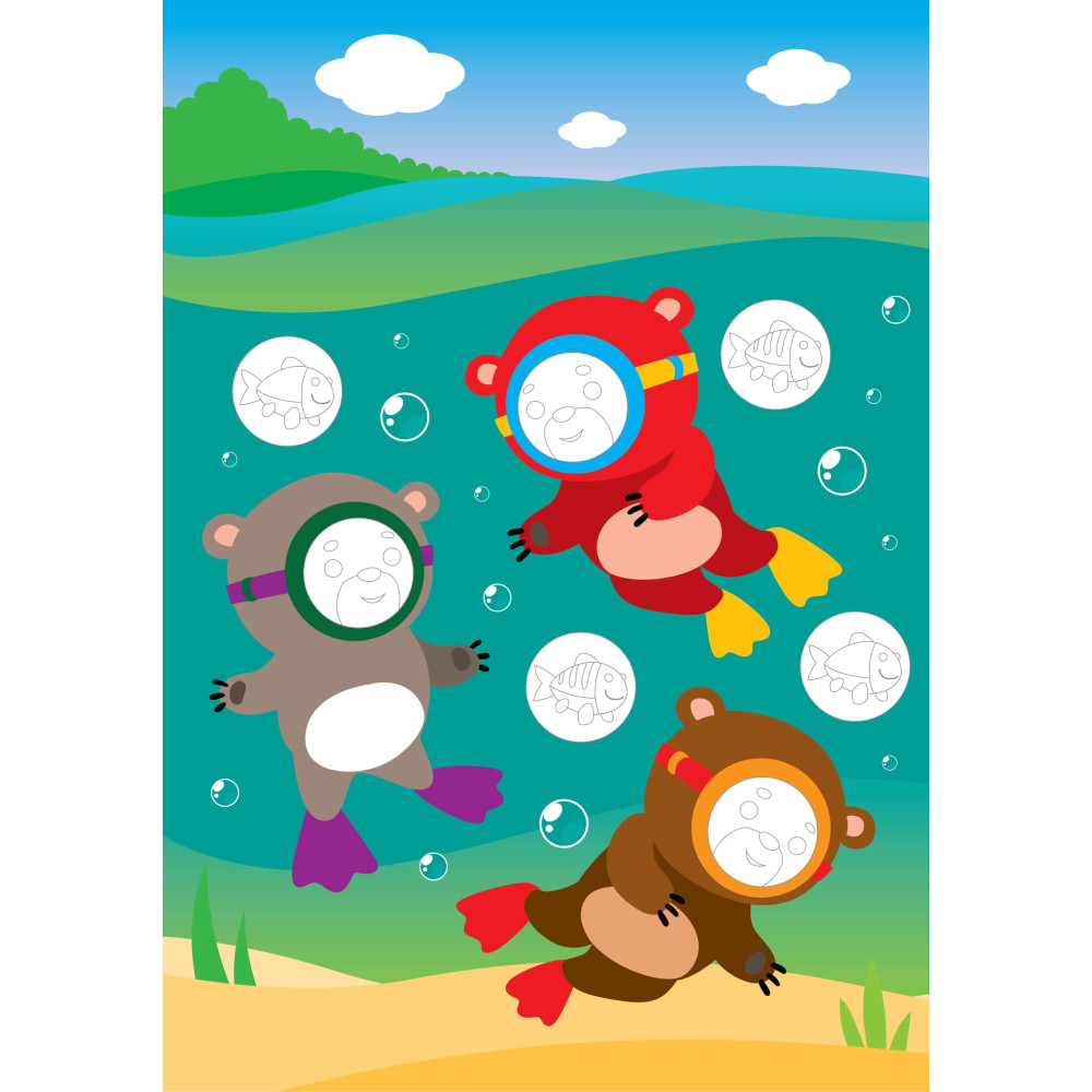 Велика книга з наклейками "Ліс"