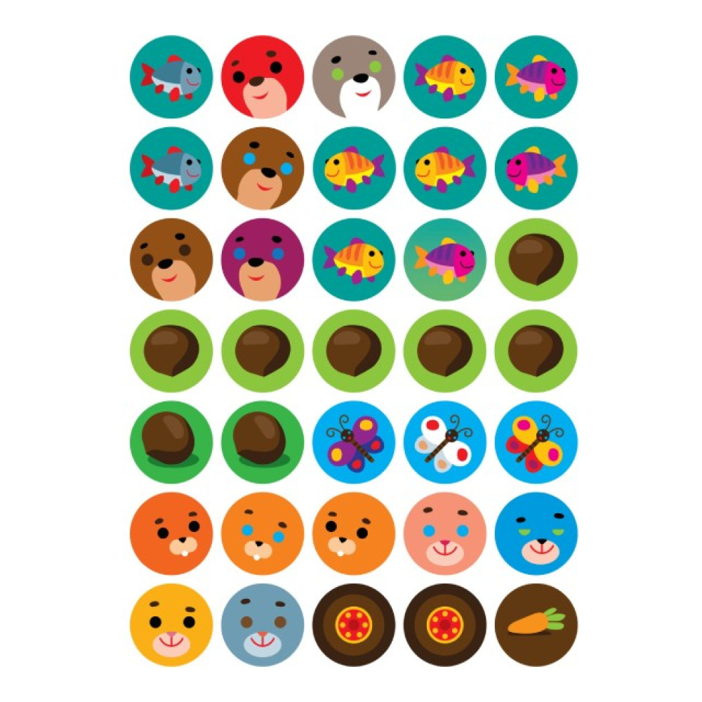 Велика книга з наклейками "Ліс"