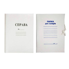 Папка для документів на зав'язці картонна