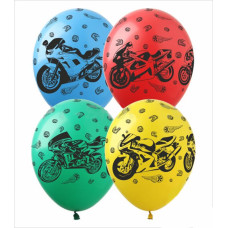 Кулька "Мотоцикли", пастель, 12", АРТ-SHOW