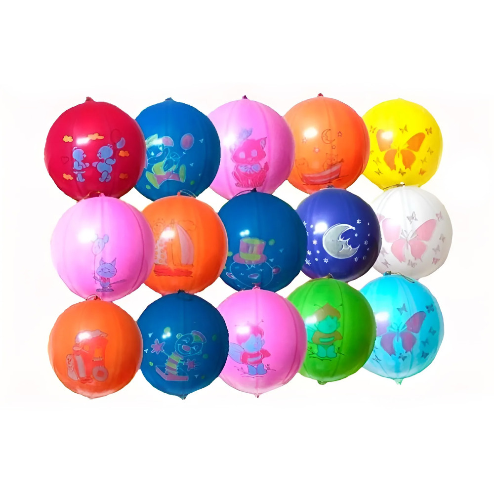 Кулька латексна, кавун, GPBFD1/83, асорті 18", Gemar 00469