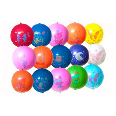 Кулька латексна, кавун, GPBFD1/83, асорті 18", Gemar 00469