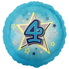Кулька фольг з малюнком Блакитна Зірка 4 (2,5г) 29535 Amscan