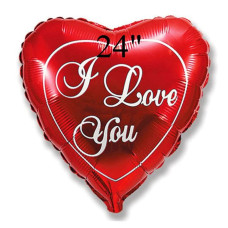 Кулька фольг з малюнок Серце I Love you (3г) 201506 FlexMetal