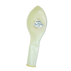 Латексна куля BelBal "HAPPY BIRTHDAY. Зірки" 12` - Кристал 09743