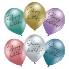 Латексна Куля Sharoff (Belbal) «Happy Birthday. Хром» мікс 12` (30) 11713