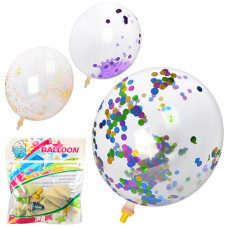 Повітряні кульки, 3 см, мішура, 3 вида