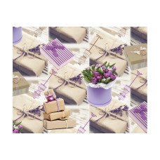 Пакувальний Папір (5 листів) "Квіти в коробці, подарунки крафт" (70×100 см) 08661